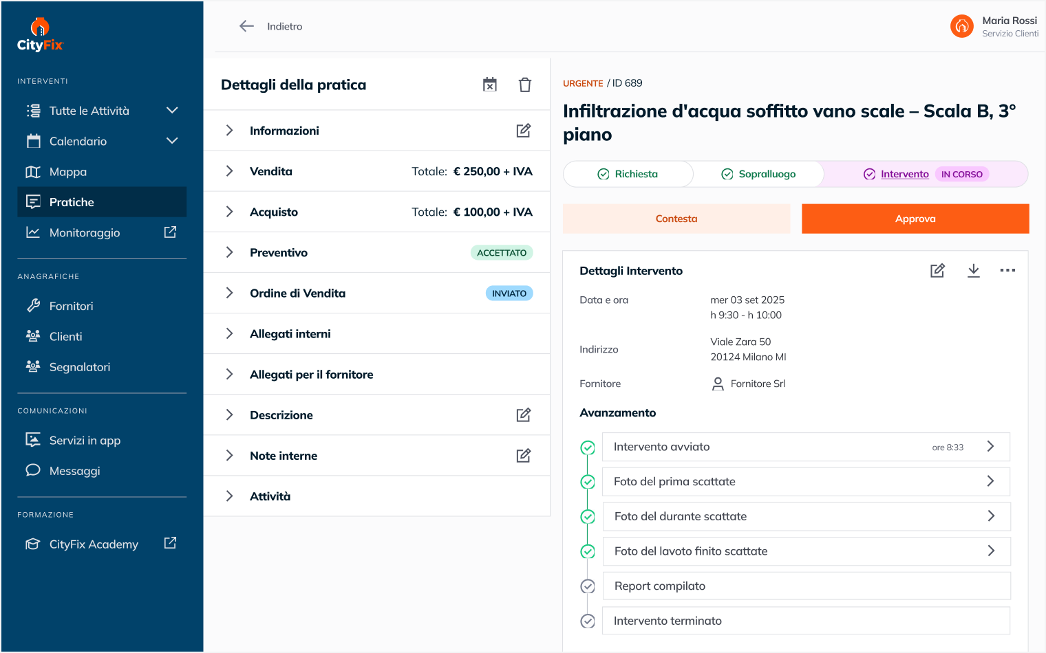 Piattaforma web per la Centrale Operativa